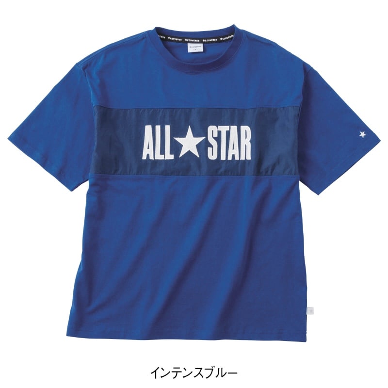 ＜ＣＯＮＶＥＲＳＥ＞ナイロン切替ＢＩＧ天竺Ｔシャツ