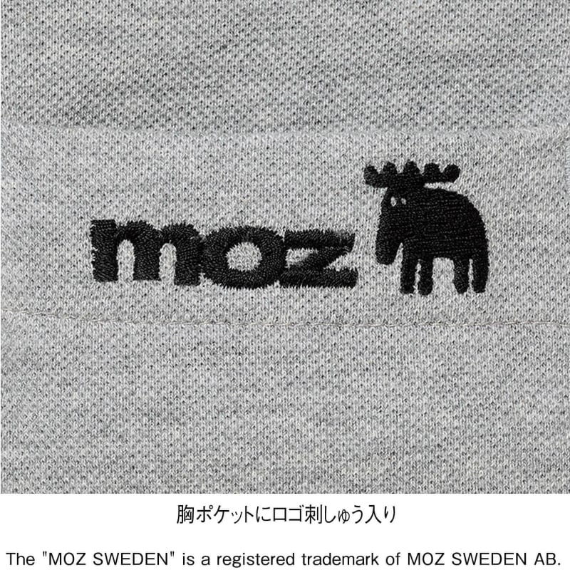 ＜moz＞コットン100%レイヤード風レディースポロシャツ