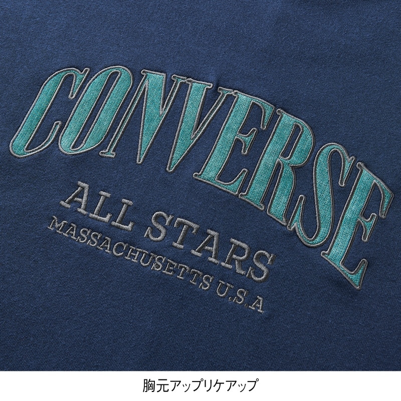 ＜CONVERSE＞裏毛アップリケ裾ラウンドスウェット