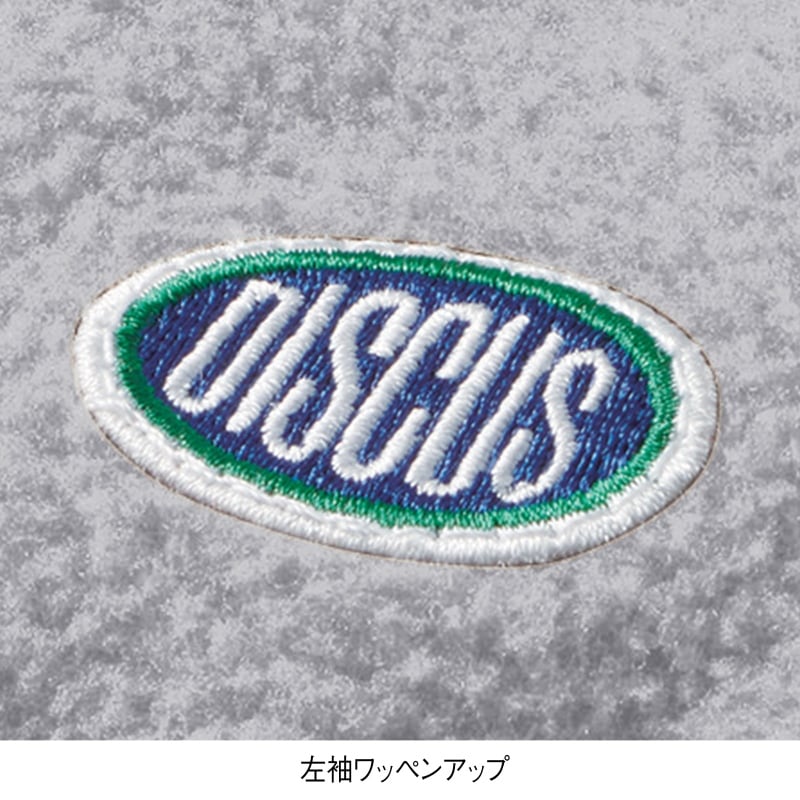 ＜DISCUS＞フリースカラーパイピングハーフジップ