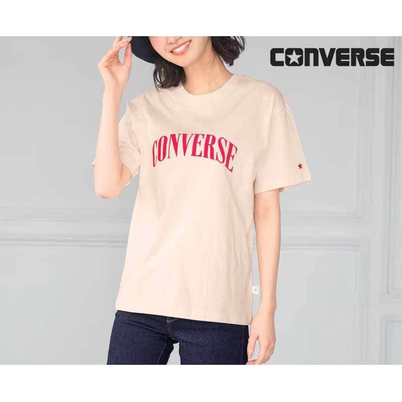 ＜CONVERSE＞コーマ糸天竺フロッキーロゴレギュラーTシャツ