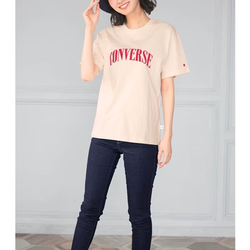 ＜CONVERSE＞コーマ糸天竺フロッキーロゴレギュラーTシャツ