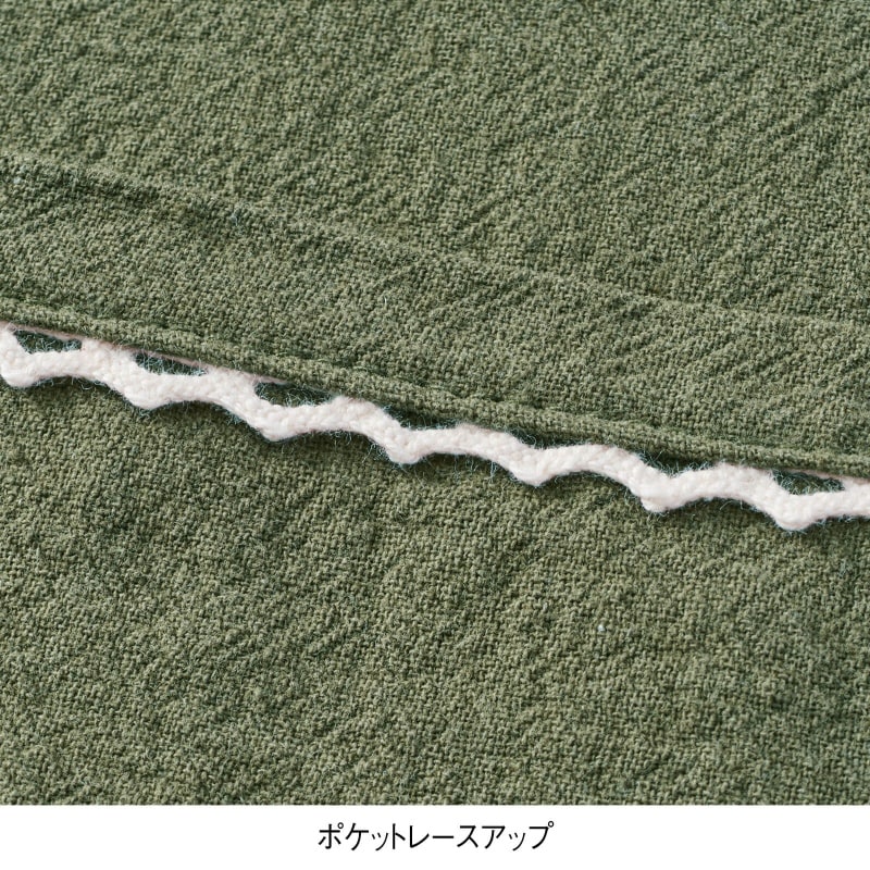 フラワー刺繍チュニックエプロン