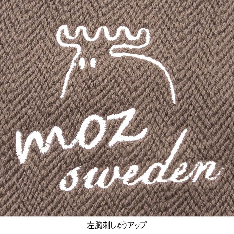 ＜moz＞へリンボン裏毛深Vベスト