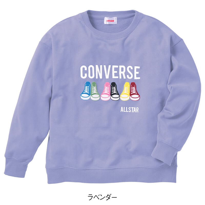 ＜CONVERSE＞裏毛シューズフロッキースウェット