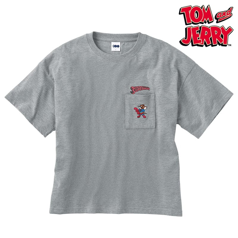 ＜TOM and JERRY マッシュアップ＞半袖ワイドTシャツ