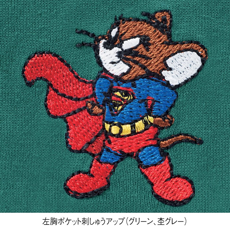 ＜TOM and JERRY マッシュアップ＞半袖ワイドTシャツ