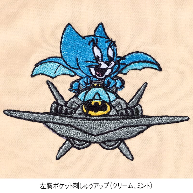 ＜TOM and JERRY マッシュアップ＞半袖ワイドTシャツ